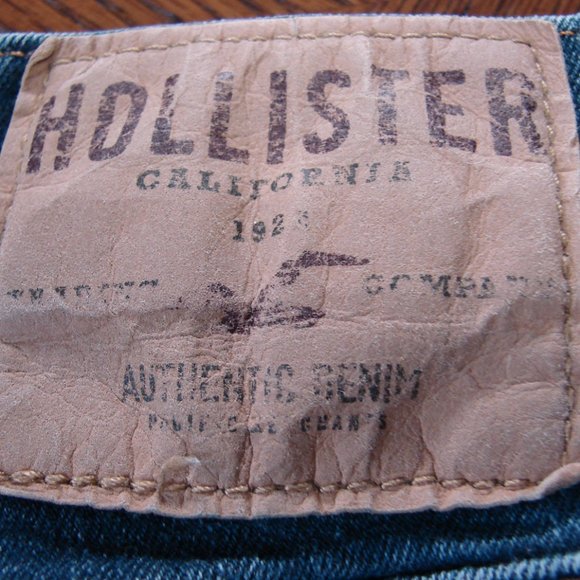 Hollister #3E0689 Ladies Jeans 30 x 32  Button Fly Mid Tone wash gold threading - Picture 5 of 16